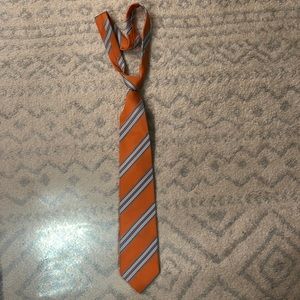 Venetto orange and blue diagonal stripe tie